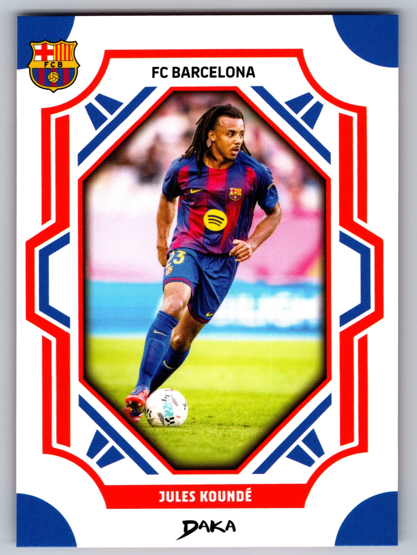 Jules Koundé - DAKA Top Audience 2025-26 FC Barcelona #FCB-15-B Fußball Sammelkarte