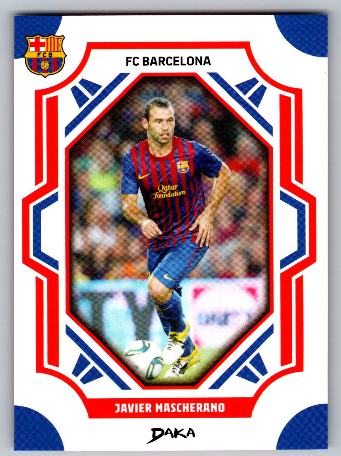Javier Mascherano - DAKA Top Audience 2025-26 FC Barcelona #FCB-26-B Fußball Sammelkarte Legende
