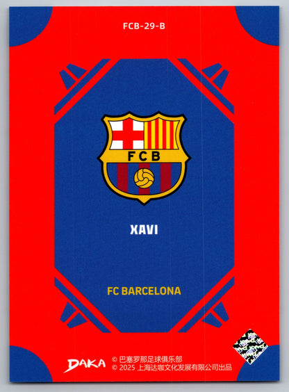Xavi - DAKA Top Audience 2025-26 FC Barcelona #FCB-29-B Fußball Sammelkarte Legende