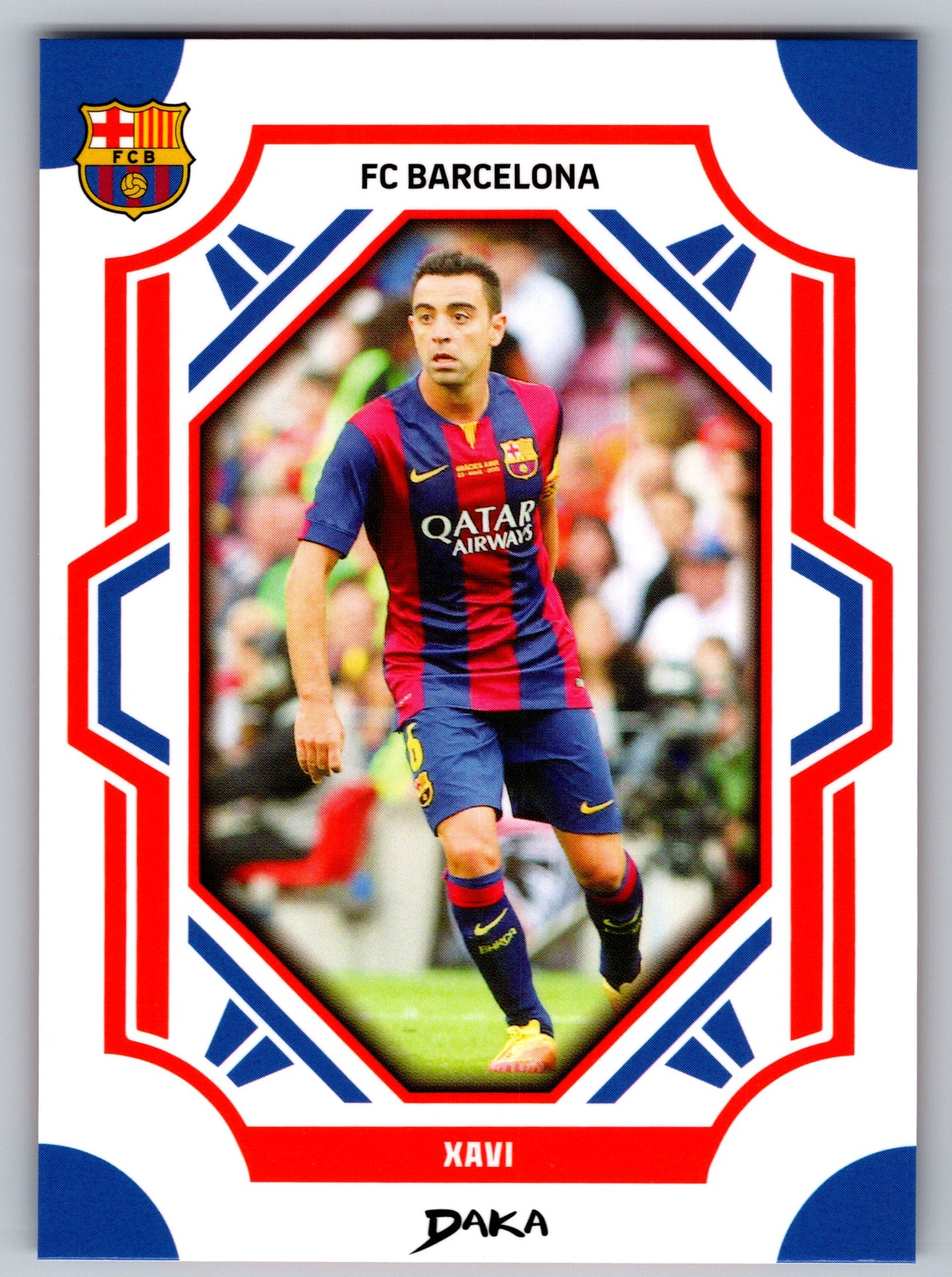 Xavi - DAKA Top Audience 2025-26 FC Barcelona #FCB-29-B Fußball Sammelkarte Legende