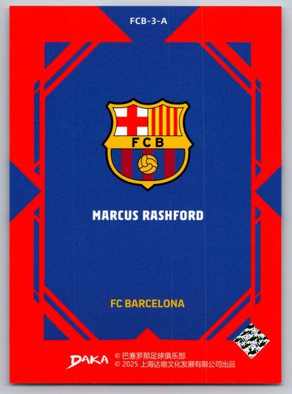 Marcus Rashford - DAKA Top Audience 2025-26 FC Barcelona #FCB-3-A Fußball Sammelkarte