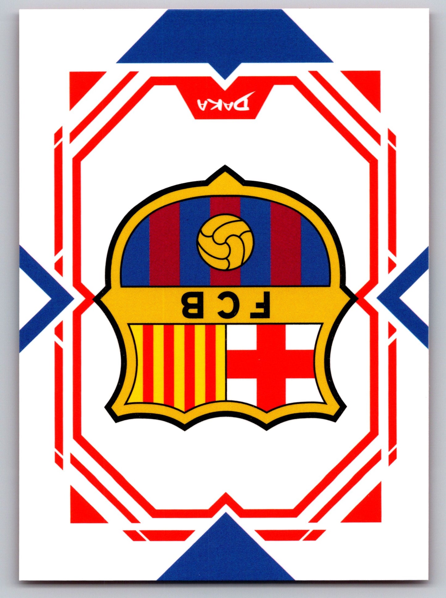 FC Barcelona Wappen - DAKA Top Audience 2025-26 FC Barcelona #FCB-32-A Fußball Sammelkarte