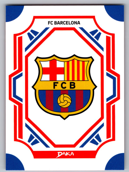 FC Barcelona Wappen - DAKA Top Audience 2025-26 FC Barcelona #FCB-32-B Fußball Sammelkarte