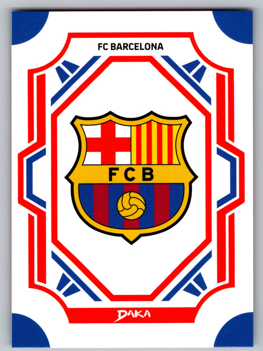 FC Barcelona Wappen - DAKA Top Audience 2025-26 FC Barcelona #FCB-32-B Fußball Sammelkarte