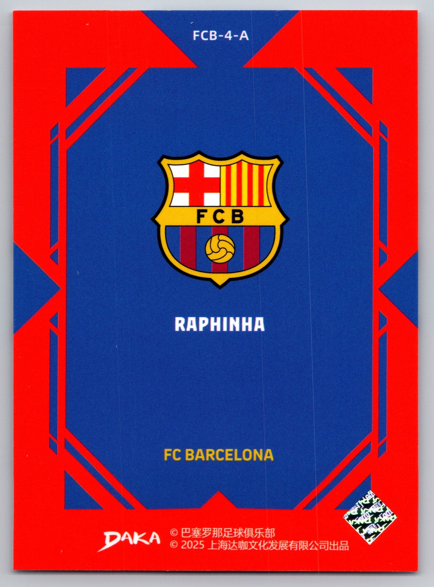 Raphinha - DAKA Top Audience 2025-26 FC Barcelona #FCB-4-A Fußball Sammelkarte