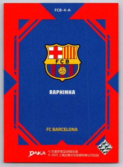 Raphinha - DAKA Top Audience 2025-26 FC Barcelona #FCB-4-A Fußball Sammelkarte