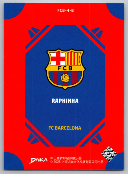 Raphinha - DAKA Top Audience 2025-26 FC Barcelona #FCB-4-B Fußball Sammelkarte