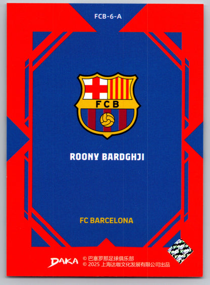 Roony Bardghji - DAKA Top Audience 2025-26 FC Barcelona #FCB-6-A Fußball Sammelkarte