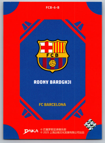 Roony Bardghji - DAKA Top Audience 2025-26 FC Barcelona #FCB-6-B Fußball Sammelkarte