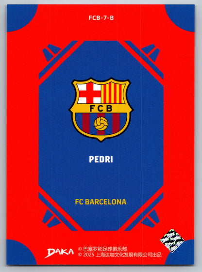 Pedri - DAKA Top Audience 2025-26 FC Barcelona #FCB-7-B Fußball Sammelkarte