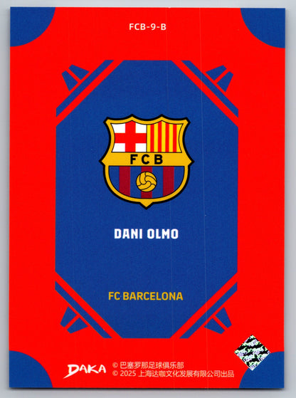 Dani Olmo - DAKA Top Audience 2025-26 FC Barcelona #FCB-9-B Fußball Sammelkarte
