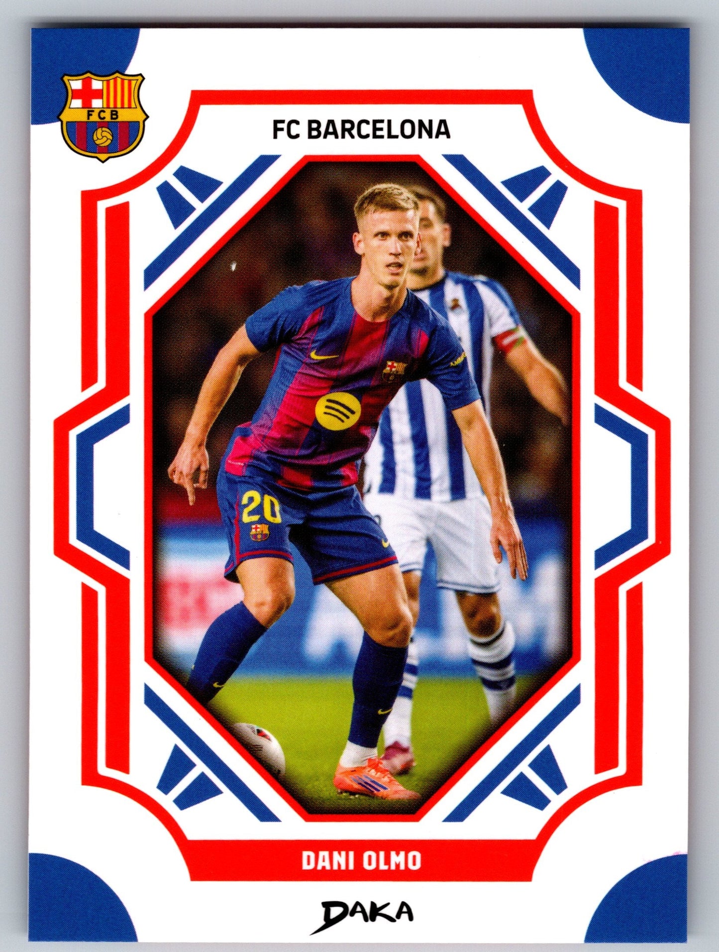 Dani Olmo - DAKA Top Audience 2025-26 FC Barcelona #FCB-9-B Fußball Sammelkarte