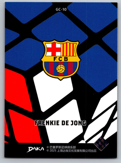 Frenkie de Jong - DAKA Top Audience 2025-26 FC Barcelona #GC-10 Green Field Cube Insert