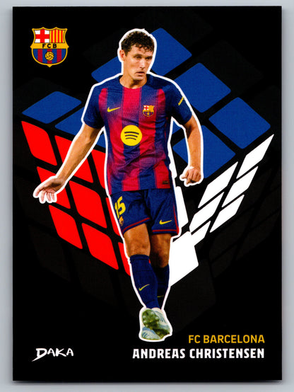 Andreas Christensen - DAKA Top Audience 2025-26 FC Barcelona #GC-18 Green Field Cube Insert