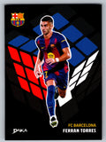 Ferran Torres - DAKA Top Audience 2025-26 FC Barcelona #GC-1 Green Field Cube Insert