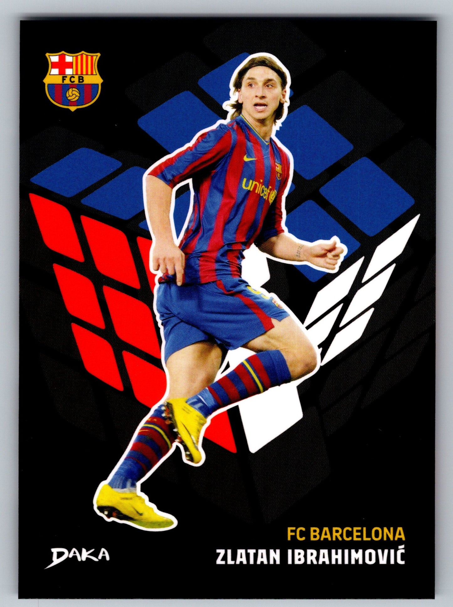 Zlatan Ibrahimović - DAKA Top Audience 2025-26 FC Barcelona #GC-28 Green Field Cube Insert Legende