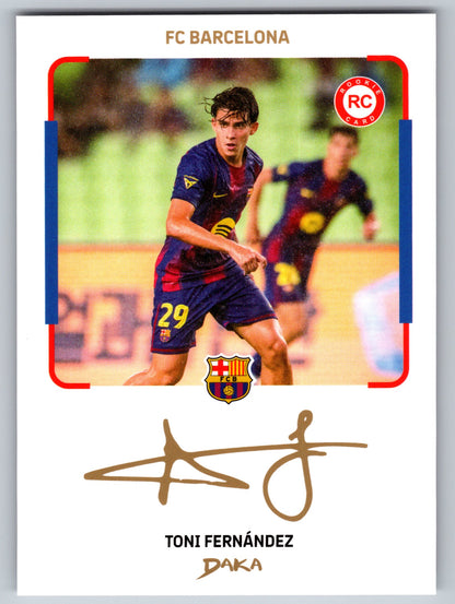 Toni Fernández - DAKA Top Audience 2025-26 FC Barcelona #IC-1 Instant Cheki Insert