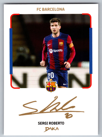 Sergi Roberto - DAKA Top Audience 2025-26 FC Barcelona #IC-8 Instant Cheki Insert