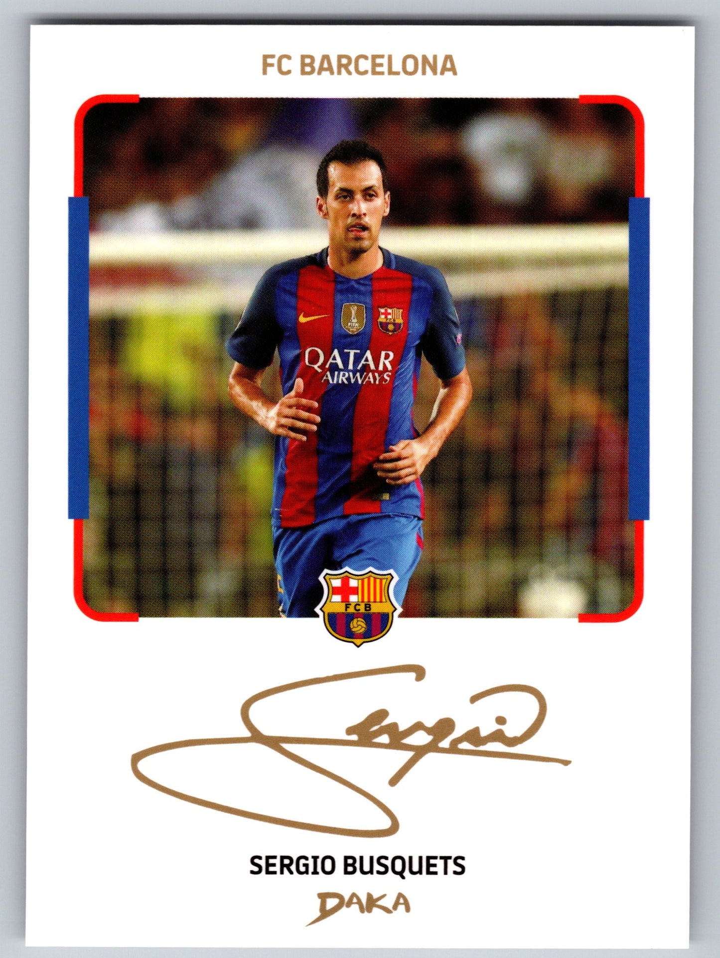 Sergio Busquets - DAKA Top Audience 2025-26 FC Barcelona #IC-9 Instant Cheki Insert