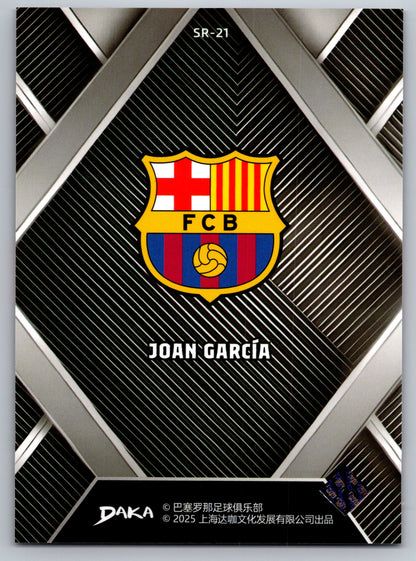 Joan García - DAKA Top Audience 2025-26 FC Barcelona #SR-21 Sharp Rhombus Insert