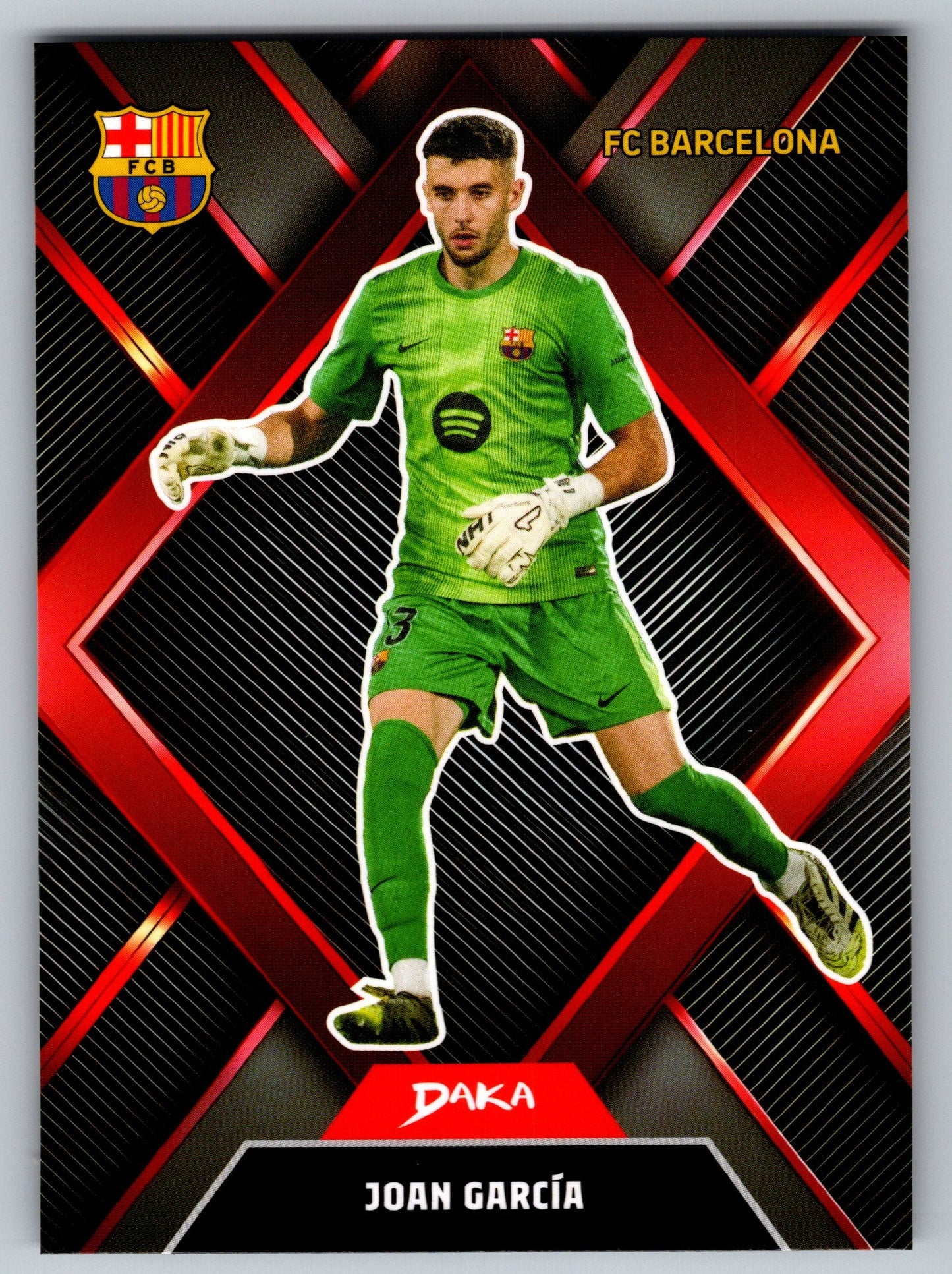 Joan García - DAKA Top Audience 2025-26 FC Barcelona #SR-21 Sharp Rhombus Insert