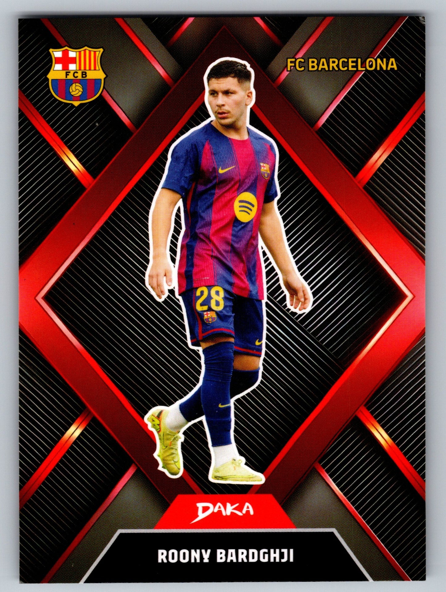 Roony Bardghji - DAKA Top Audience 2025-26 FC Barcelona #SR-6 Sharp Rhombus Insert
