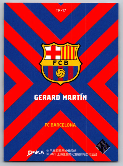 Gerard Martín - DAKA Top Audience 2025-26 FC Barcelona #TP-17 Team Makeup Insert
