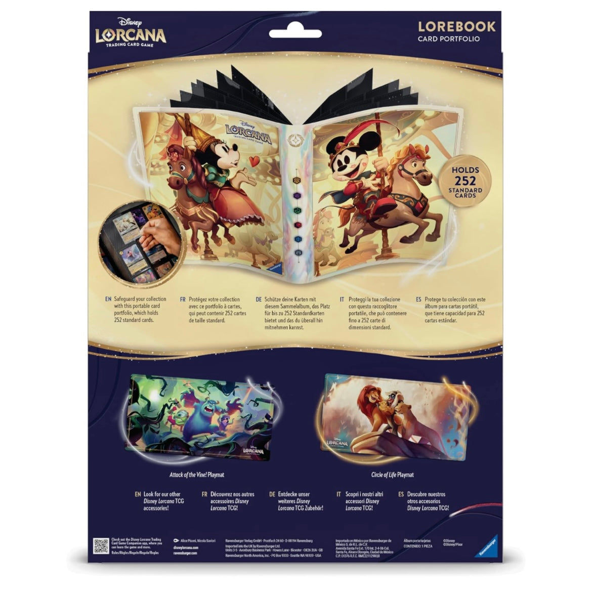 Disney Lorcana: Angriff der Ranke! Sammelalbum / Portfolio – Motiv Micky & Minnie (Set 13)