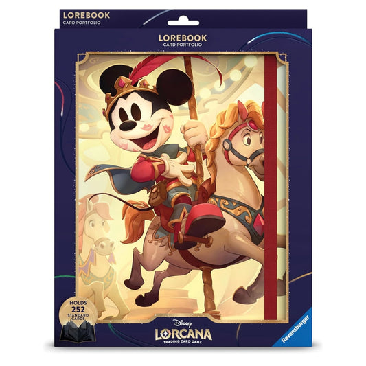 Disney Lorcana Sammelalbum Portfolio mit Micky- und Minnie-Motiv, Vorderansicht