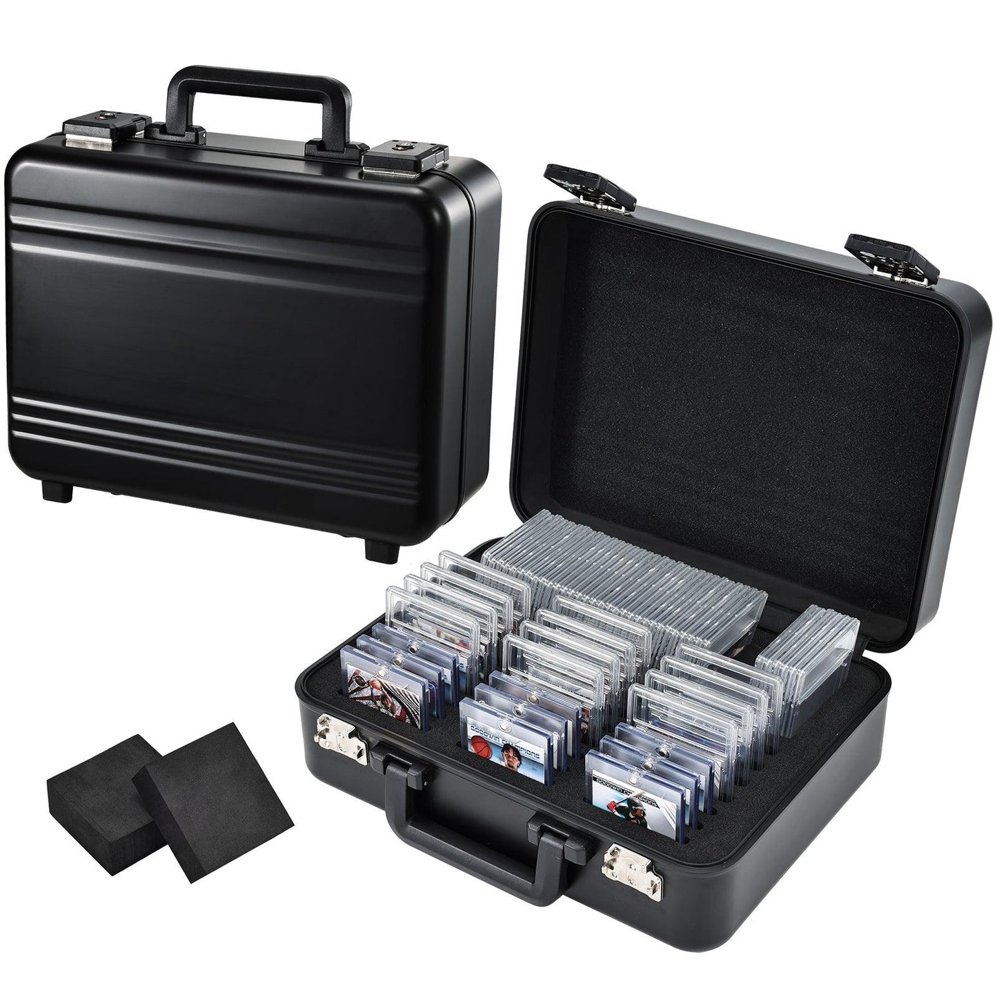 Cardframes Aluminium Sammelkartenkoffer – Robust, Abschließbar & Perfekt für Toploader, Slabs - Cardframes.de