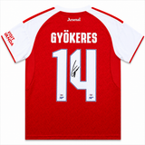 Viktor Gyökeres Signiertes Arsenal FC Trikot 2025/26 – Original Adidas Authentic Heimtrikot Nr. 14 mit PSA COA
