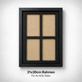 AOG Slab Rahmen für 4 Slabs Schwarz – Graded Card Display kaufen