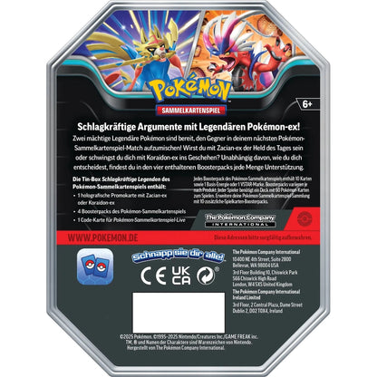 Pokémon Tin #122 Zacian-ex (deutsch) - Cardframes.de