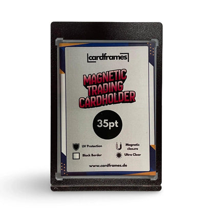35pt Black Magnetic Card Holder Sammelkarten Mag One Touch UV Schutz, Matt - Cardframes.de