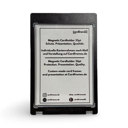 35pt Black Magnetic Card Holder Sammelkarten Mag One Touch UV Schutz, Matt - Cardframes.de