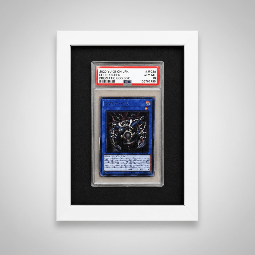 Rahmen für 1 PSA Slab Weiß - Cardframes.de