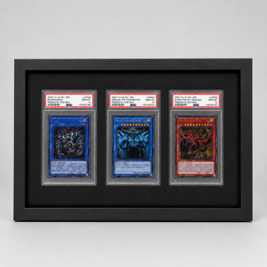 PSA Slab Rahmen für 3 Slabs Schwarz – Graded Card Display kaufen