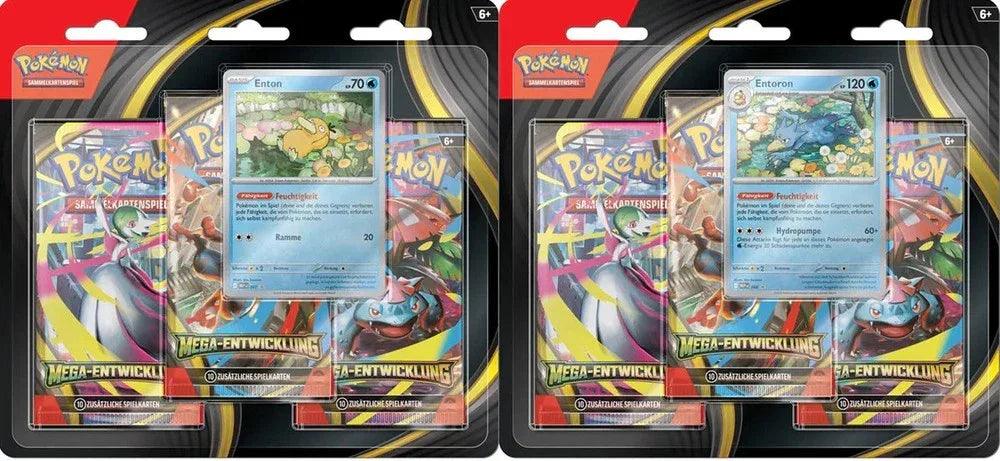 Pokémon Mega-Entwicklung ME01 3 Pack- Blister DE - Cardframes.de