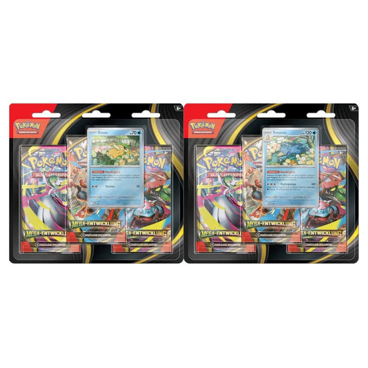 Pokémon Mega-Entwicklung ME01 3 Pack- Blister DE