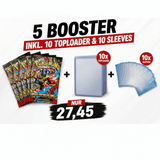 Pokémon Booster Bundle – 5x Mega Entwicklungen + Schutz Set - Cardframes.de