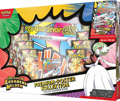 Pokémon Premium-Poster-Kollektion Mega-Entwicklung - Erhabene Helden: Mega-Guardevoir-ex oder Mega-Lucario-ex - Cardframes.de