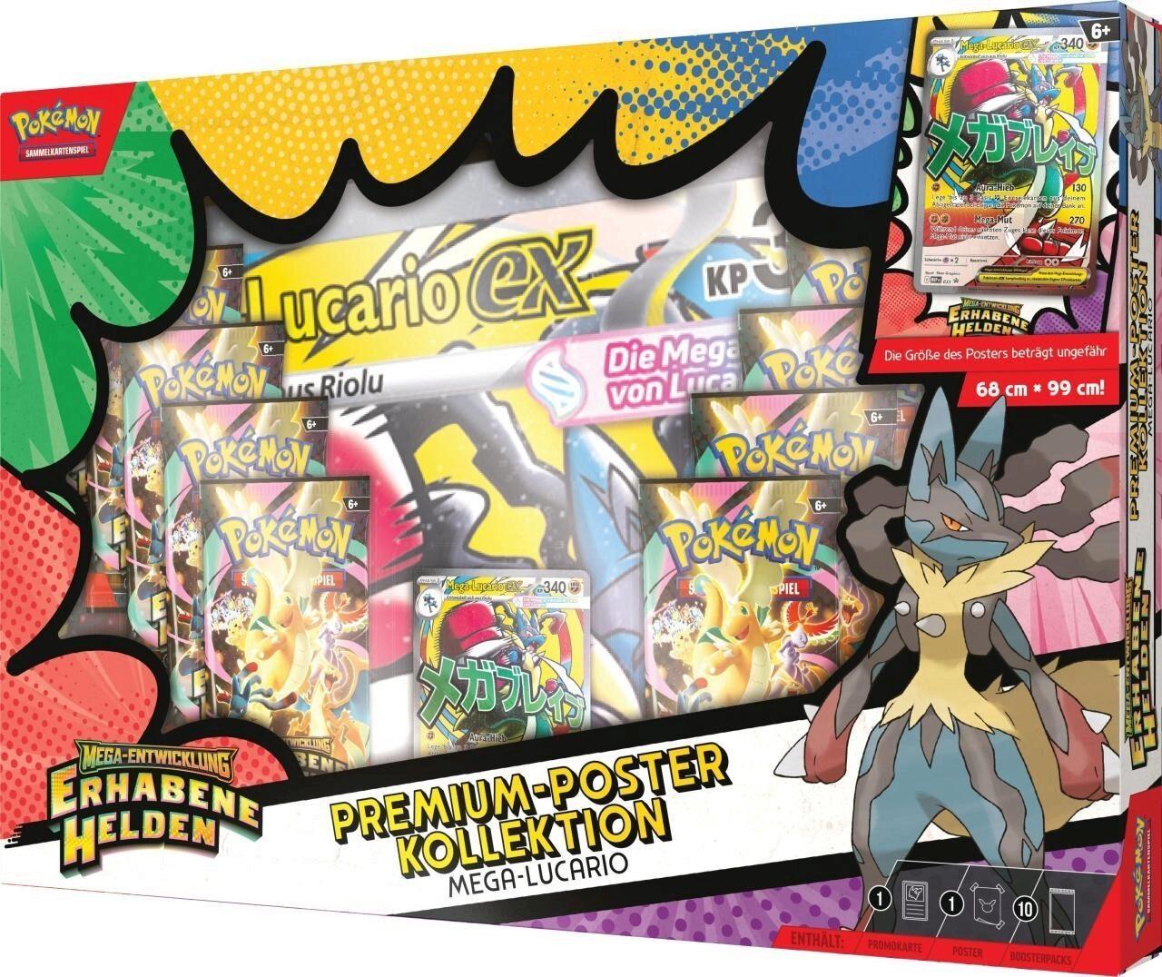 Pokémon Premium-Poster-Kollektion Mega-Entwicklung - Erhabene Helden: Mega-Guardevoir-ex oder Mega-Lucario-ex - Cardframes.de