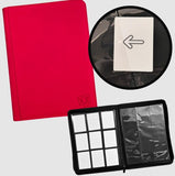 TCG Guru 9-Pocket Zipper Binder Xenon Rot für 360 Karten