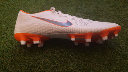 Vinícius Jr. Signierter Nike Mercurial Fußballschuh Weiß – Real Madrid 2019/20 | Handsigniert mit Fotoproof