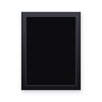 Sammelkartenrahmen 13 × 18 cm in Schwarz