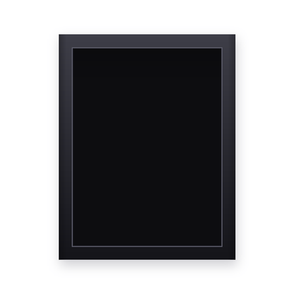 Sammelkartenrahmen 30 × 40 cm in Schwarz