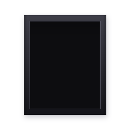 Sammelkartenrahmen 40 × 50 cm in Schwarz