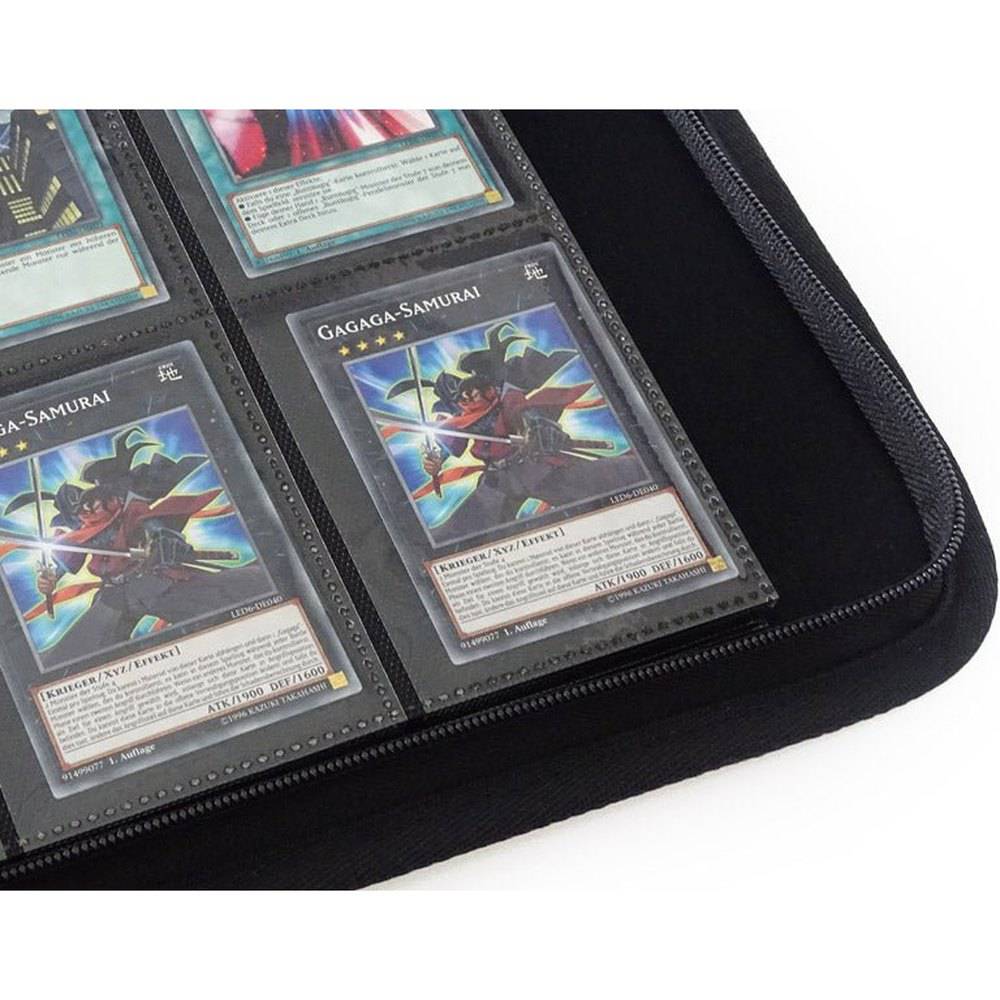 Sammel - Ringalbum, schwarz (450 Karten/25 Seiten) für Pokemon, Yu - Gi - Oh - Cardframes.de