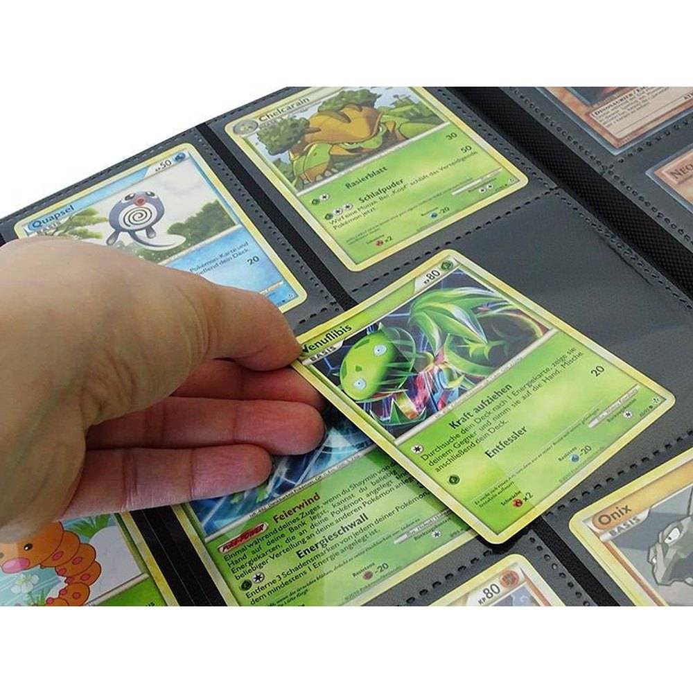 Sammelalbum schwarz (360 Karten / 20 Seiten) für Pokemon, Yu - Gi - Oh, Match Attax etc. - Cardframes.de